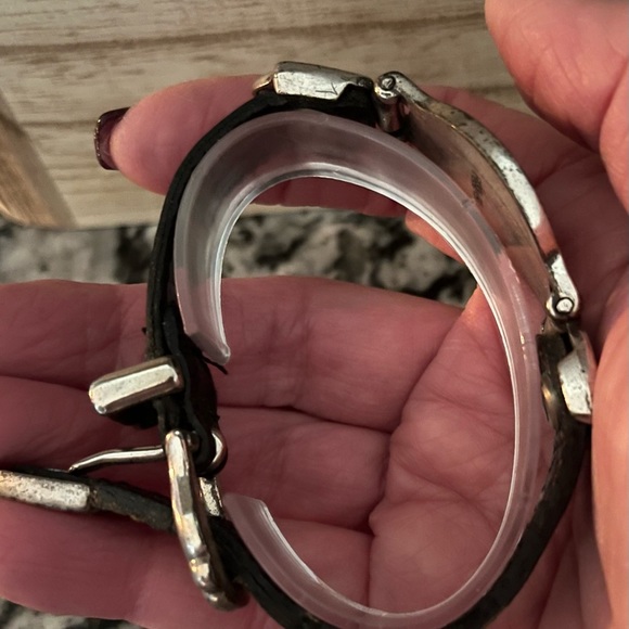 Brighton, black, leather and silver bracelet - Picture 2 of 8